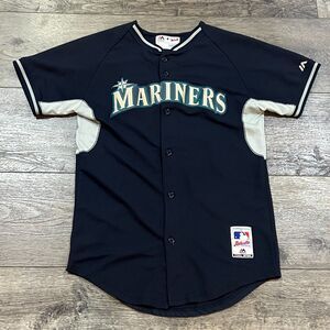 Youth XL Majestic Ken Griffey Jr #24 Seattle Mariners Cool Base Jersey